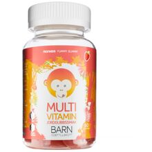 Monkids Multivitamin Barn Jordgubb 60 tabletter