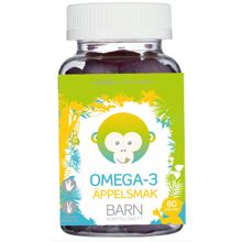 Monkids Omega-3 Barn Äpple 60 tabletter