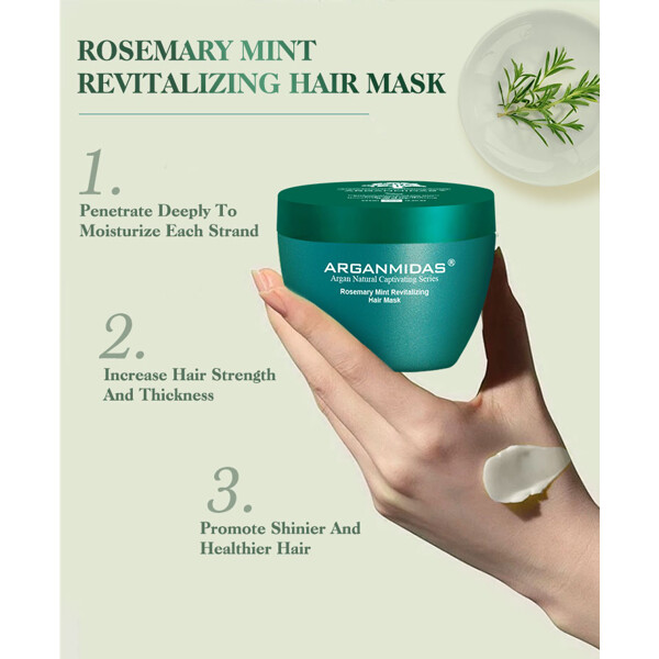 Arganmidas Rosemary Mint Revitalizing Hair Mask (Bild 10 av 11)