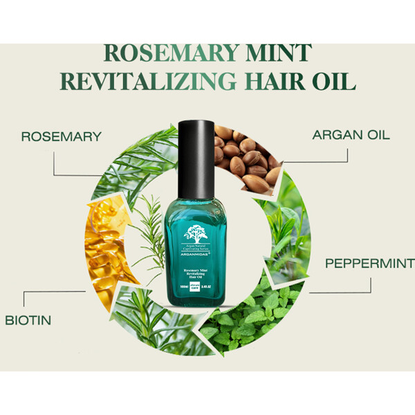 Arganmidas Rosemary Mint Revitalizing Hair Oil (Bild 5 av 9)