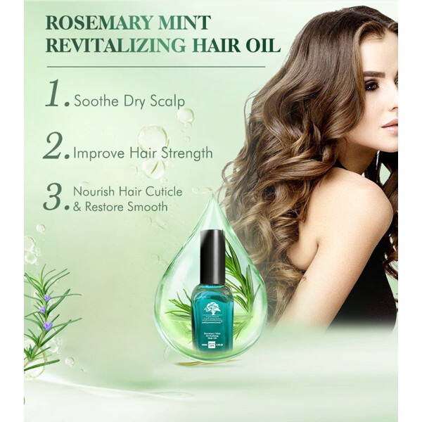 Arganmidas Rosemary Mint Revitalizing Hair Oil (Bild 6 av 9)