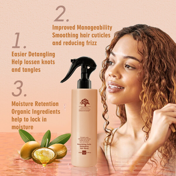 Arganmidas Nourishing Curls Detangling Hair Spray (Bild 3 av 7)