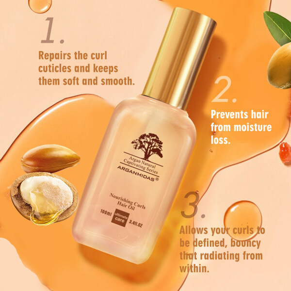 Arganmidas Nourishing Curls Hair Oil (Bild 3 av 8)