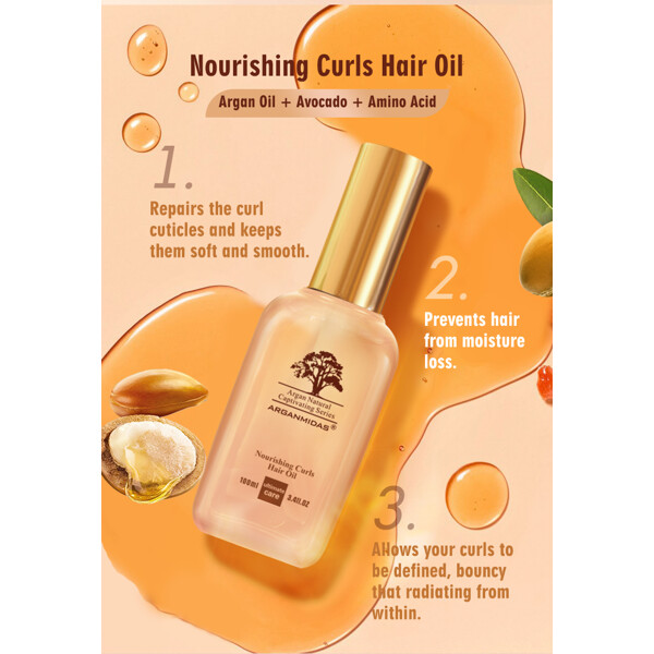 Arganmidas Nourishing Curls Hair Oil (Bild 5 av 8)