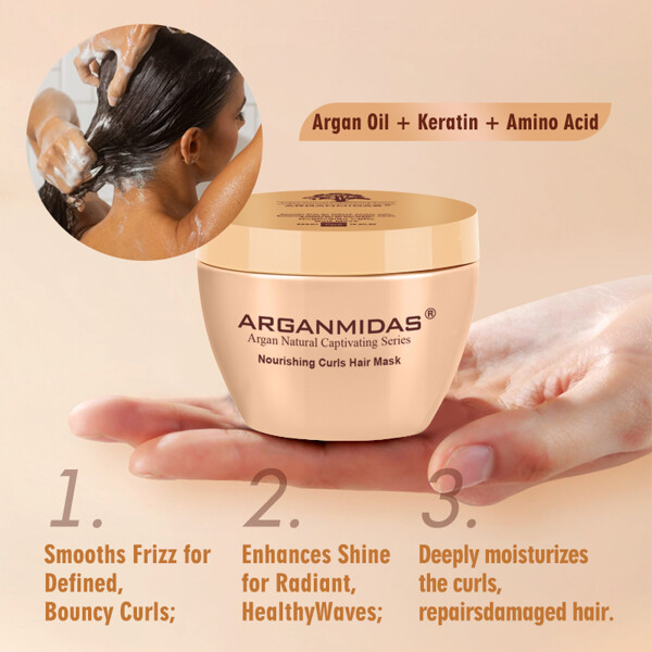 Arganmidas Nourishing Curls Hair Mask (Bild 5 av 8)