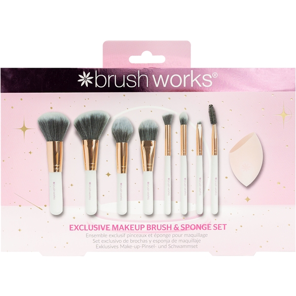 Brushworks Exclusive Makeup Brush & Sponge Set (Bild 1 av 4)