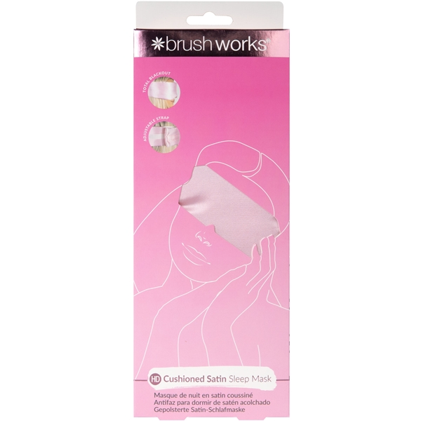 Brushworks Cushioned Satin Sleep Mask (Bild 1 av 9)