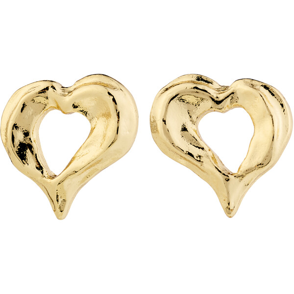 11251-2003 TIDE Heart Earrings Gold Plated (Bild 1 av 3)