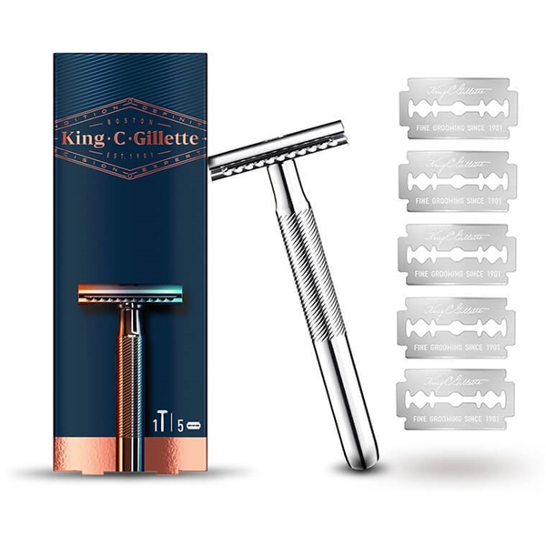 King C. Gillette Double Edge Safety Razor +5Blades