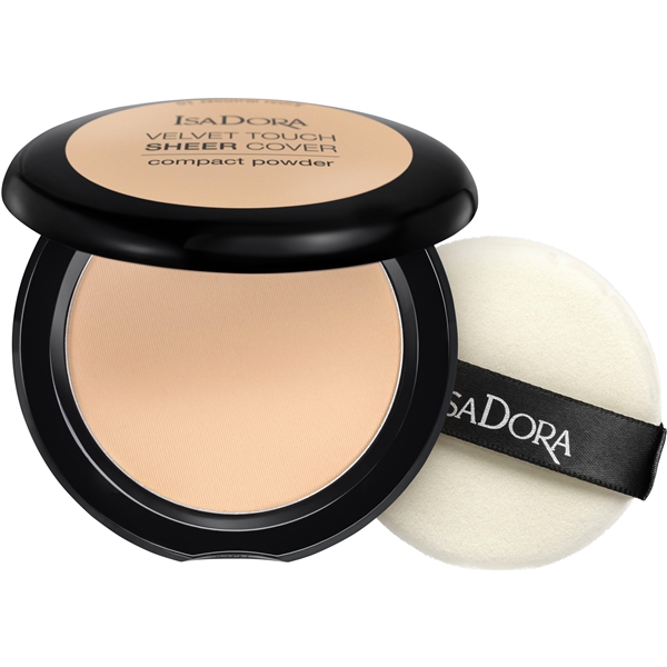 IsaDora Velvet Touch Sheer Cover Compact Powder (Bild 1 av 3)