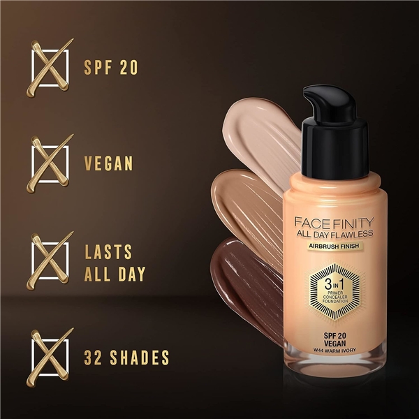 Facefinity All Day Flawless 3 in 1 Foundation (Bild 3 av 7)