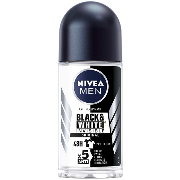 Nivea Men Deo Black & White Invisible Roll On (Bild 1 av 5)