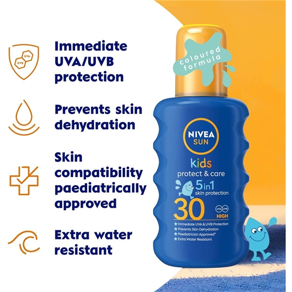 Nivea Sun Protect & Moisture Kids Spray SPF30 (Bild 3 av 5)