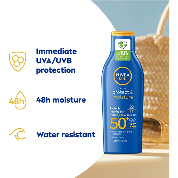 Nivea Sun Protect & Moisture Lotion SPF50+ (Bild 3 av 6)