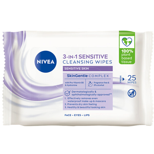 Nivea 3 in 1 Sensitive Cleansing Wipes (Bild 1 av 6)