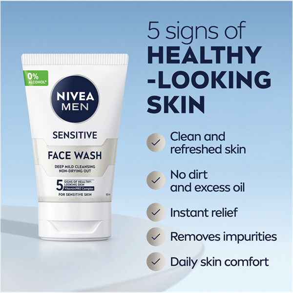 Nivea Men Sensitive Face Wash (Bild 2 av 8)