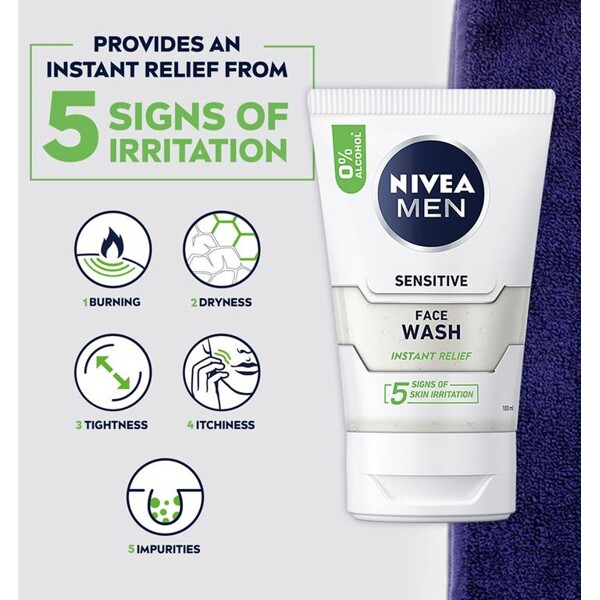 Nivea Men Sensitive Face Wash (Bild 3 av 8)