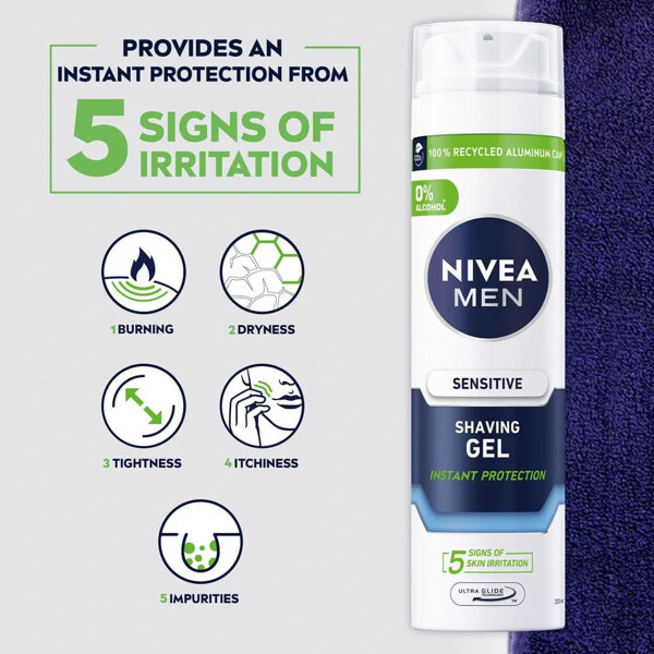 Nivea Men Sensitive Shaving Gel (Bild 3 av 7)