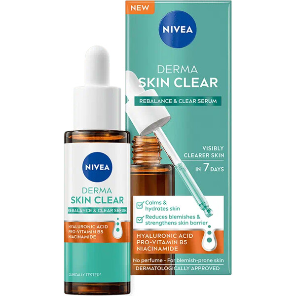 Nivea Derma Skin Clear Rebalance & Clear Serum (Bild 1 av 2)