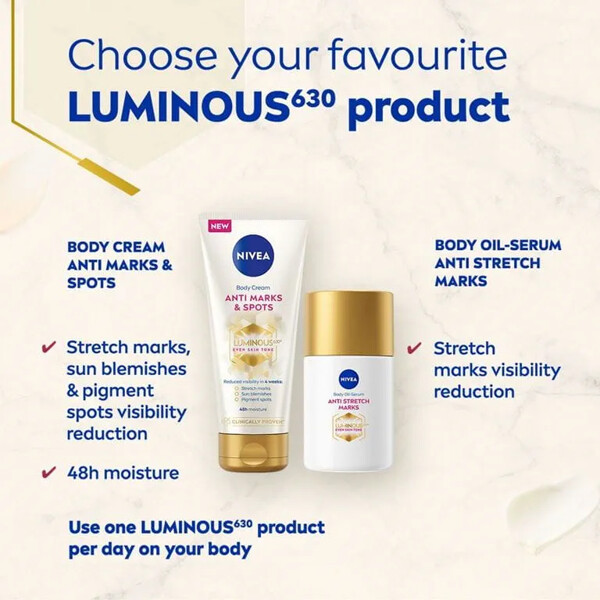 Nivea Luminous630 Anti Stretch Marks Body Oil (Bild 8 av 8)