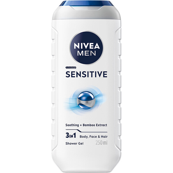 Nivea Men Sensitive Shower Gel - 3 in 1