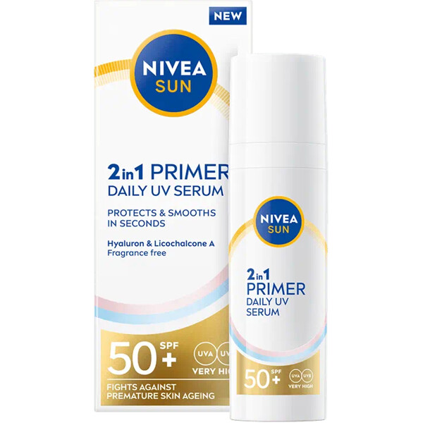 Nivea Sun 2in1 Primer Daily UV Serum Spf 50+ (Bild 1 av 2)