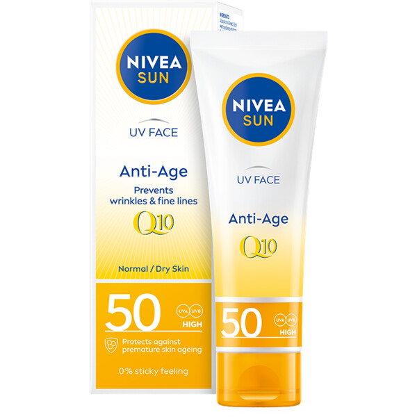 Nivea Sun UV Face Anti Age Q10 Cream Spf 50 (Bild 1 av 2)