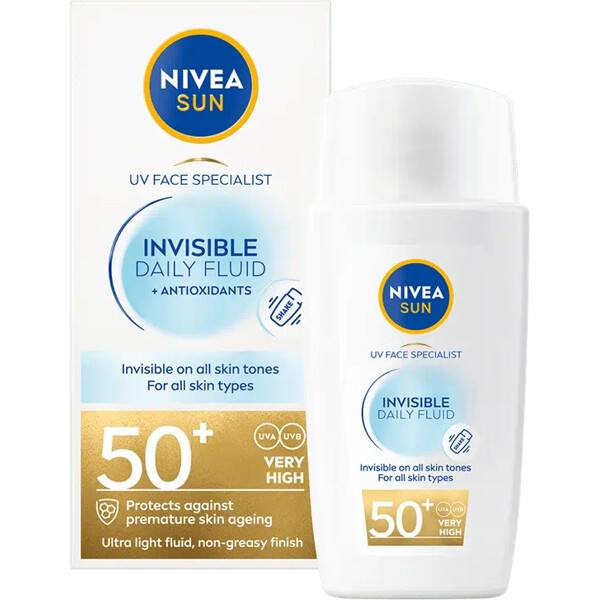 Nivea Sun UV Invisible Daily Fluid Spf 50+ (Bild 1 av 2)