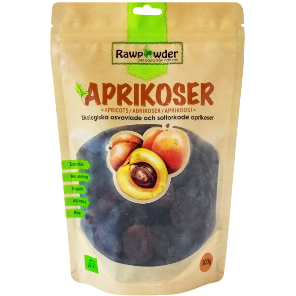 Rawpowder Aprikoser Osvavlade