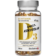 BioSalma D3-vitamin 65μg i MCT-kokosolja