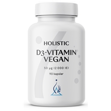 Holistic D3-vitamin vegan 2000IE (50 µg) 90 kapslar