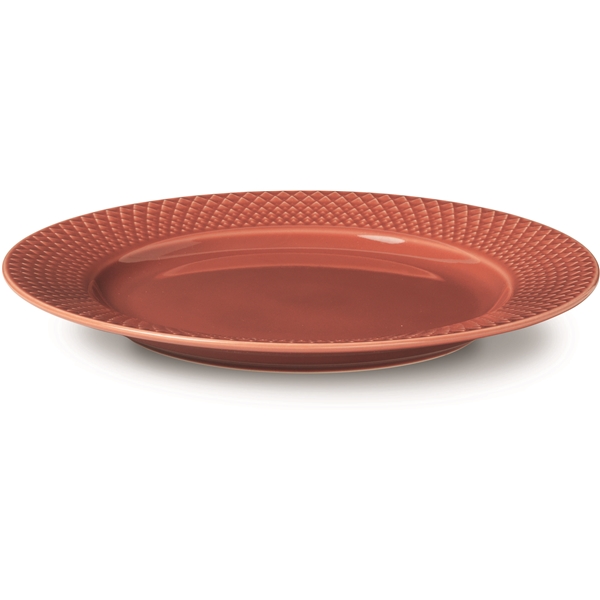 Lyngby Rhombe Color Tallrik Terracotta (Bild 2 av 3)