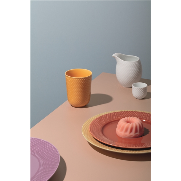 Lyngby Rhombe Color Tallrik Terracotta (Bild 3 av 3)