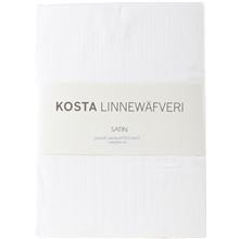 Vit - Kosta Linnewäfveri Satin Dra-på-lakan 120x200