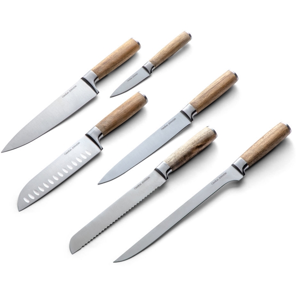 Orrefors Jernverk Knivset Acacia 6-pack (Bild 2 av 3)