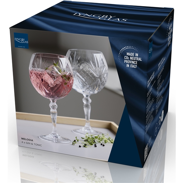 Melodia Gin & tonic glas Krystal 65 cl 4-pack (Bild 4 av 4)