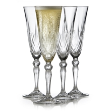 1 set - Melodia Champagneglas Krystal 16 cl 4-pack