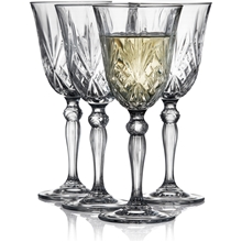 1 set - Melodia Vittvinsglas Krystal 21 cl 4-pack