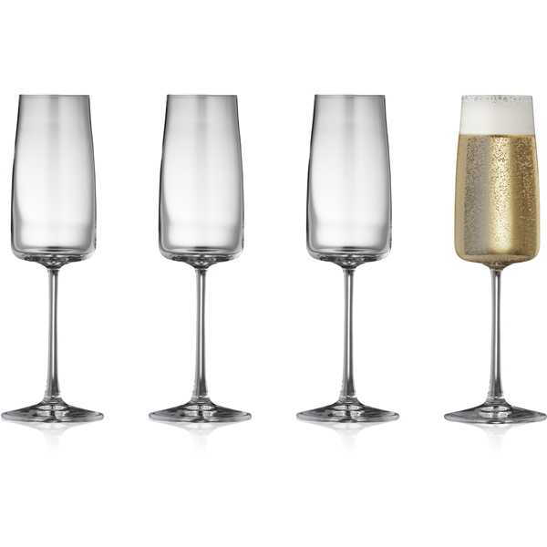 Zero Champagneglas Krystal 30 cl 4-pack (Bild 1 av 5)