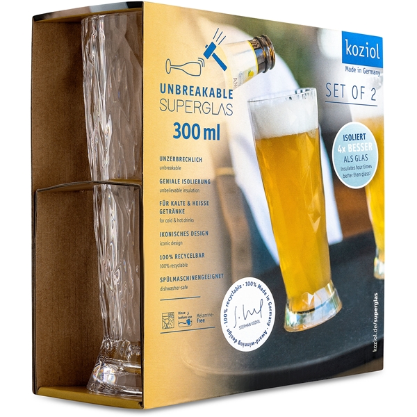 Club No. 10 Ölglas Plast 300 ml 2-pack (Bild 2 av 6)