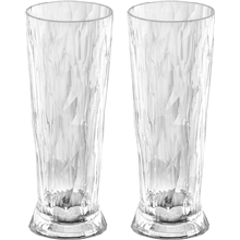 1 set - Club No. 11 Ölglas Plast 500 ml 2-pack