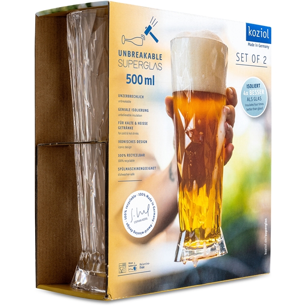 Club No. 11 Ölglas Plast 500 ml 2-pack (Bild 2 av 4)