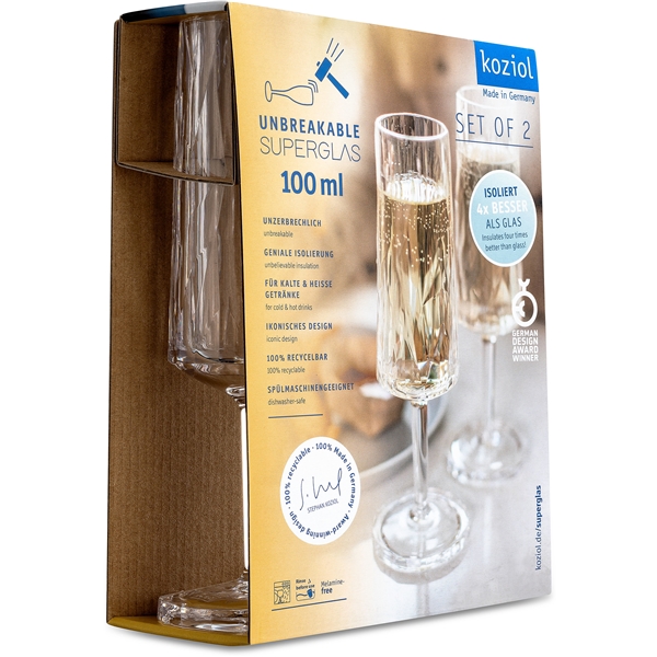 Club No. 14 Champagneglas Plast 100 ml 2-pack (Bild 2 av 6)