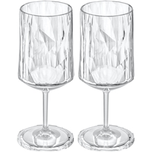 1 set - Club No. 4 Rödvinsglas Plast 300 ml 2-pack