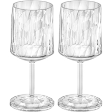 1 set - Club No. 9 Vitvinsglas Plast 200 ml 2-pack