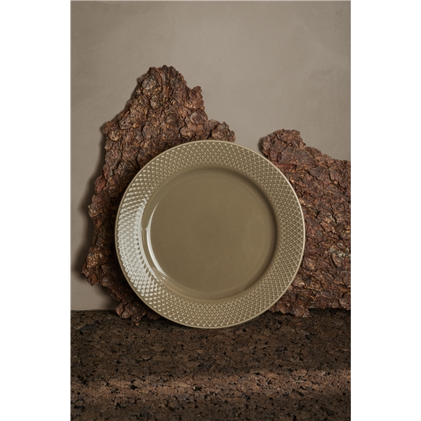 Lyngby Rhombe Earth Lunchtallrik 23cm (Bild 4 av 5)