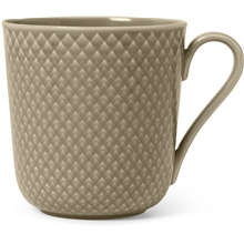 Lyngby Rhombe Earth Mugg med handtag 39 cl Clay