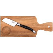 Ostkniv Santoku Laguiole med skärbräda