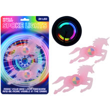 Bike Fun Unicorn Spoke Lights 2 st