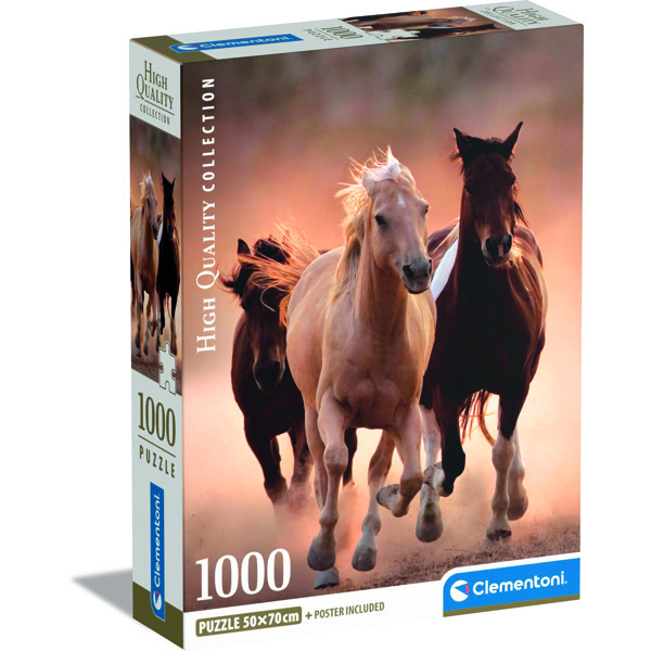 Pussel 1000 Bitar CB Running Horses (Bild 1 av 3)